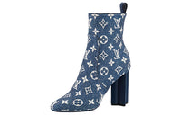 LOUIS VUITTON Ankle Boots Women's Blue