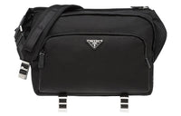 PRADA Fabric Messenger Bag Shoulder Bag Crossbody Bag Men's Black