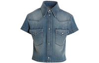 SAINT LAURENT Short sleeve Denim Shirt