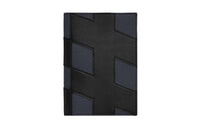 HERMES H-Tag Evercalf Epsom Leather Combo Passport Holder Women's Black/Indigo