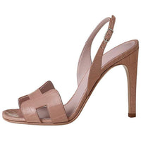 HERMES Strap Sandals 10cm Women's Pink