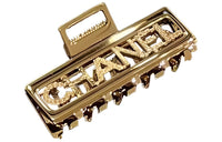 CHANEL Metal Hair Clips Women's Gold
