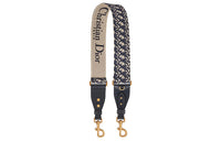 DIOR Cow Leather Shoulder Strap Bag Strap Women's Brown/Blue