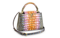 LOUIS VUITTON Capucines Crocodile Leather Shoulder Bag Crossbody Bag Handbag Small Size Women's Rainbow