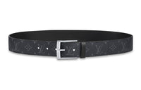 LOUIS VUITTON Leather Belts Men Black Monogram