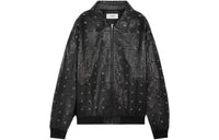 CELINE Pre Owned CELINE Leather Eyelet Cut Out Jacket From The Closet Of Pusha T