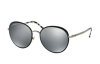 CHANEL Round Sunglasses Women's Silver