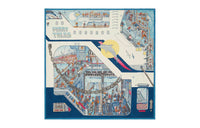 HERMES Cashmere Silk Silk Scarves Unisex Blue