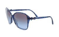 CHANEL Pre-Owned 2000s CC Bow-detail Oversize-frame Sunglasses