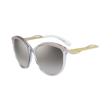 DIOR Irregular Shape Sunglasses Women's Yellow/Pink