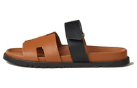 HERMES Slide Slippers Men's Brown