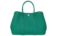 HERMES Garden Calfskin Handbag Regular Women's New Verona Green