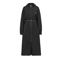 PRADA Trench Coats Women's Black