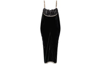 LOUIS VUITTON Bead Trim Slip Dress