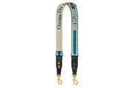 DIOR Embroidery Bag Straps Women's Deep Sea Ocean Blue