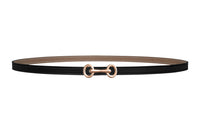 HERMES Leather Belts Women's Black