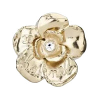 CHANEL Rhinestone Brooches Women's Gold