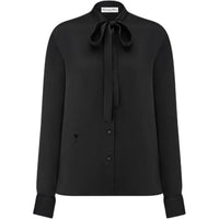 DIOR Ascot Blouse Shirt Women's Black