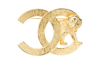 CHANEL Lion Metal Earrings