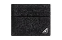 PRADA Calfskin Wallet Men's Black
