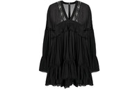SAINT LAURENT Long-Sleeved Dresses Women's Black