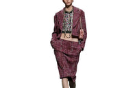CHANEL Casual Long Skirts Women's Red