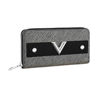 LOUIS VUITTON Zippy EPI Leather Wallet Unisex Black