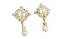 CHANEL Earrings Women's Gold