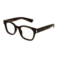 SAINT LAURENT Recycled Acetate Rectangular Eyeglass Frames Women's Tortoiseshell