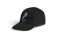 HERMES Cotton Linen Palladium-Plated Baseball Caps Men's Black