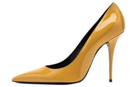 SAINT LAURENT Slim Heel High Heels 11cm Women's Yellow