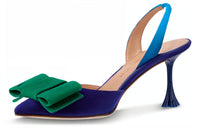LOUIS VUITTON Blossom Slim Heel High Heels Women's Blue