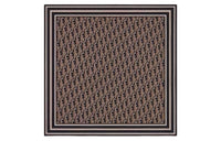 DIOR Silk Scarf Men's Brown/Black