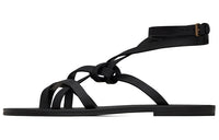 SAINT LAURENT Santo Knotted Flat Sandals