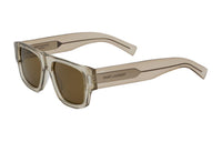 SAINT LAURENT Injection Molded Plastic Resin Acetate Rectangular Sunglasses Men's Brown