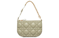 DIOR Caro Cow Leather One Shoulder Handbags Mini Women's Green