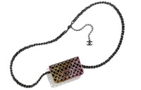 CHANEL Rhinestone Evening Bag, Crossbody Bag, Shoulder Bag Women's Black & Multicolor