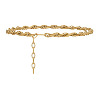 SAINT LAURENT Brass Waist Chains Women's Gold 1CM