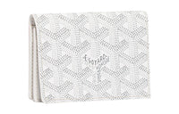 GOYARD MALESHERBES Canvas With Leather Card Holder Unisex White