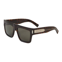 SAINT LAURENT Acetate Square Sunglasses Men's Tortoiseshell