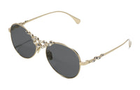 CHANEL Aviator Sunglasses Unisex Gold
