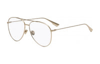 DIOR Metal Aviator Eyeglass Frames Women's Gold