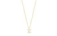LOUIS VUITTON Lv Large Pendant Yellow Gold And Diamonds
