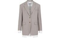 MIU MIU SS24 Business Suits Coats Unisex Gray