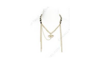 CHANEL Necklaces Women's Gold