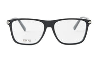 DIOR Metal Acetate Rectangular Eyeglass Frames Men's Black