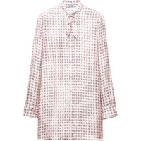 PRADA FW24 Long Sleeved Dress Women's Light Pink