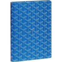 GOYARD Canvas With Calfskin Storage Bag Unisex Blue