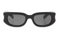 SAINT LAURENT Rectangular Sunglasses Men's Black