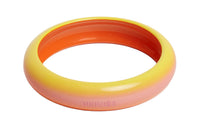 HERMES Lacquer Wood Bangles Women's Yellow